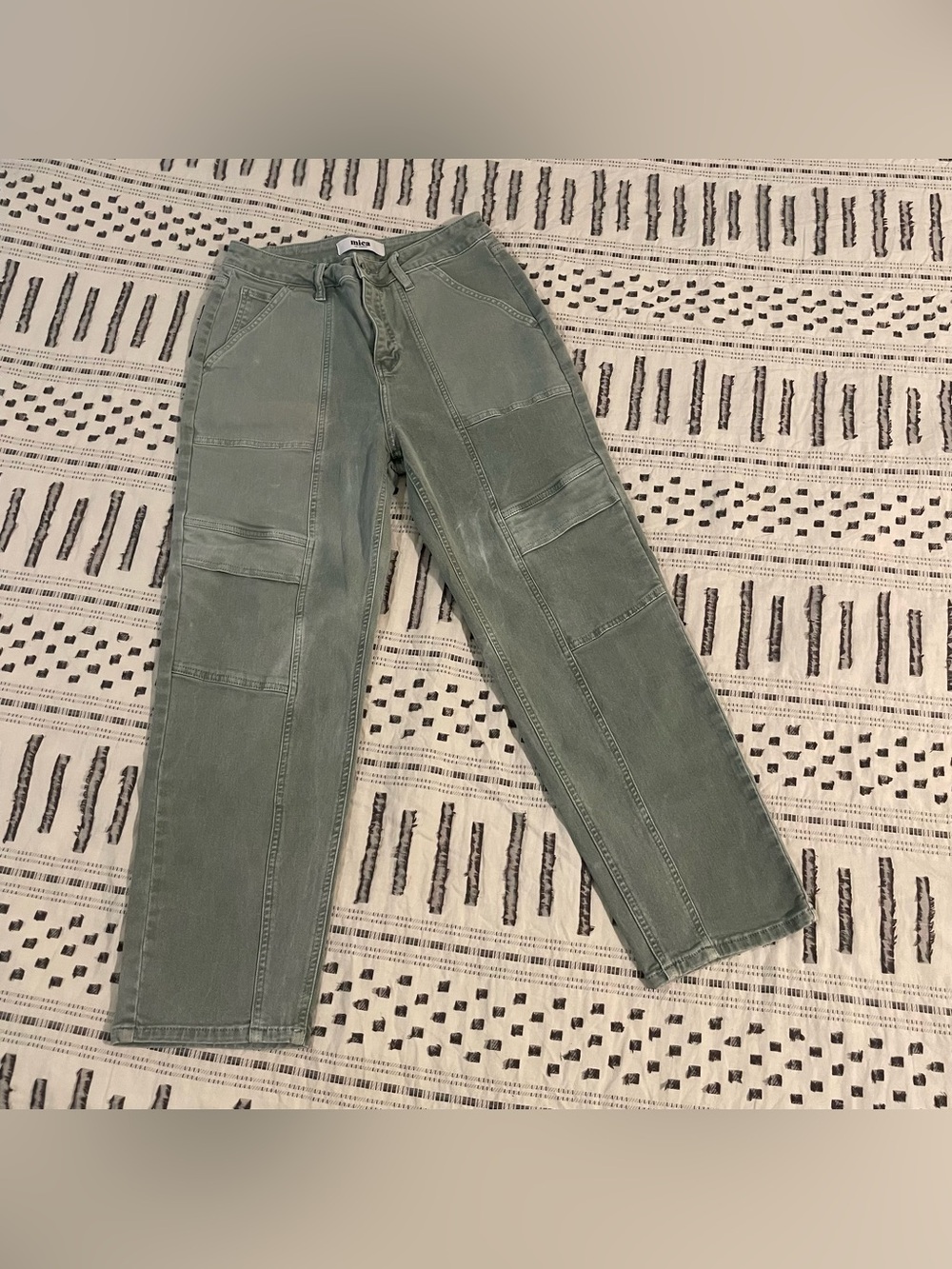 Mica Women's Straight Leg Green Jeans